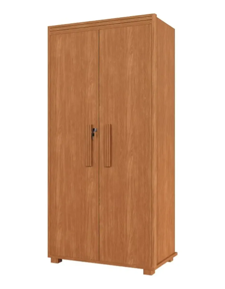Armário Multiuso 2 Portas 100% Mdf Com Chave E Prateleiras