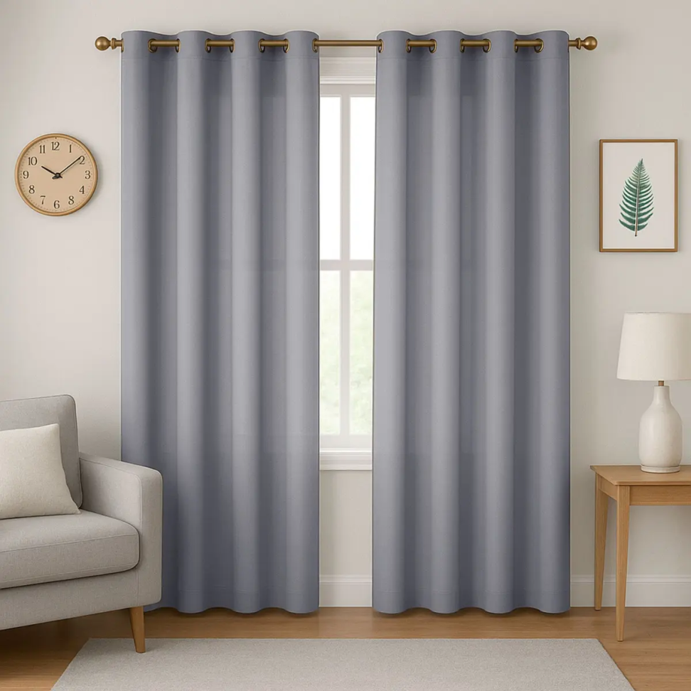 Cortina Tecido Oxford Premium Sala Quarto Janela 3,00 X 1,80 Cor Cinza