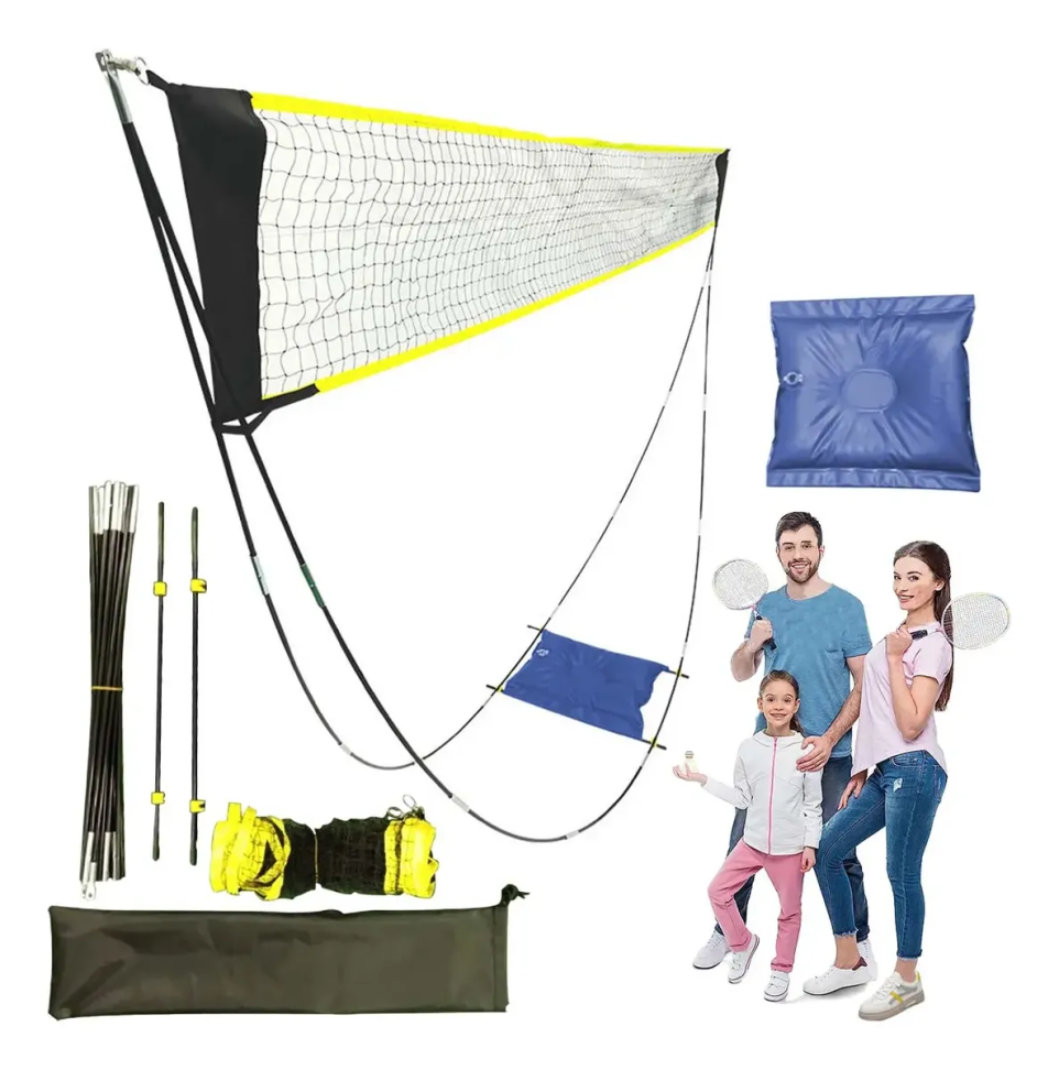 Conjunto De Rede De Badminton Portátil De 2.9x1.6m Com Bolsa