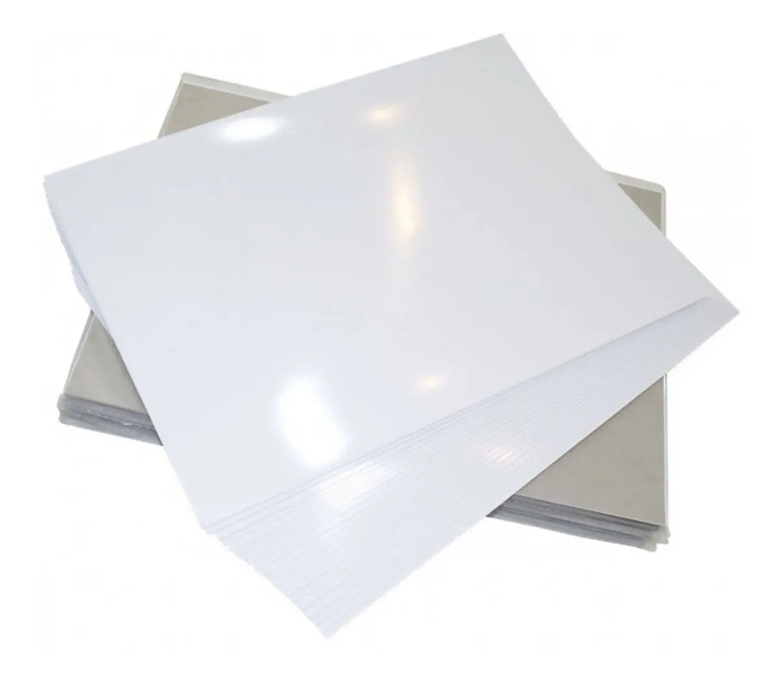 Papel Fotográfico Adesivo A3 Glossy Masterprint 130g Branco 20 Folhas