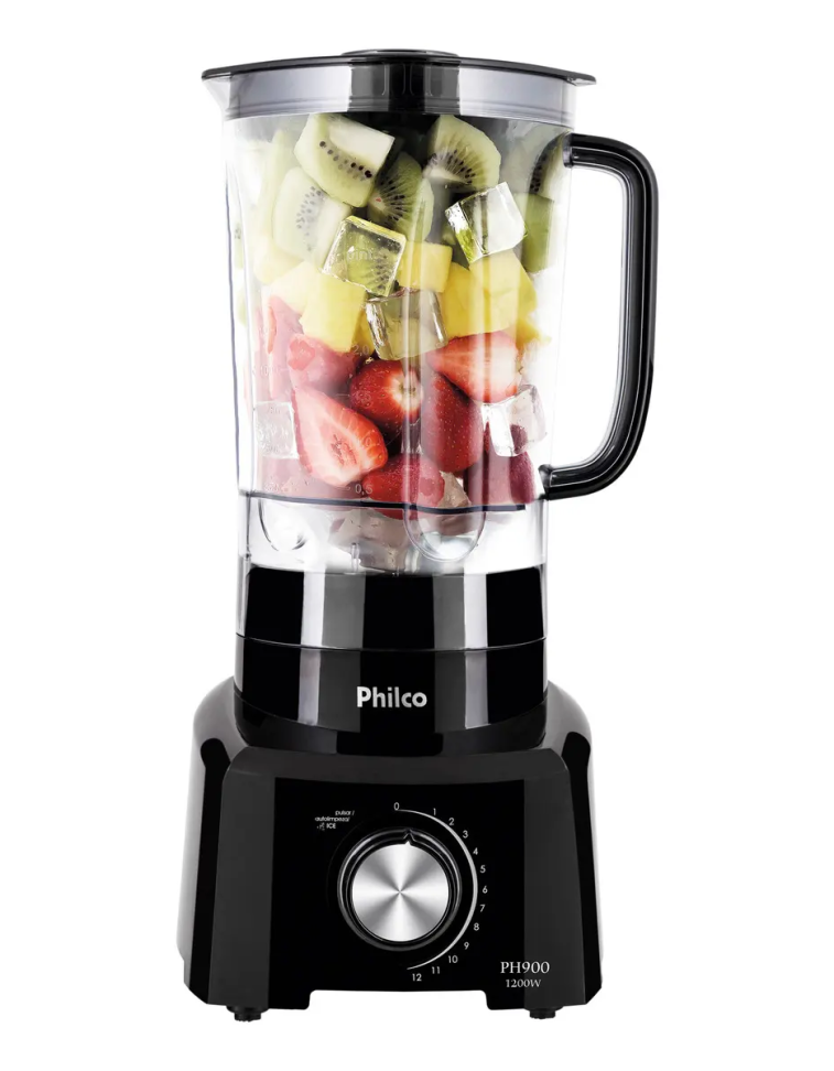 Liquidificador Philco 1200W 3L 12 Velocidades Preto PH900