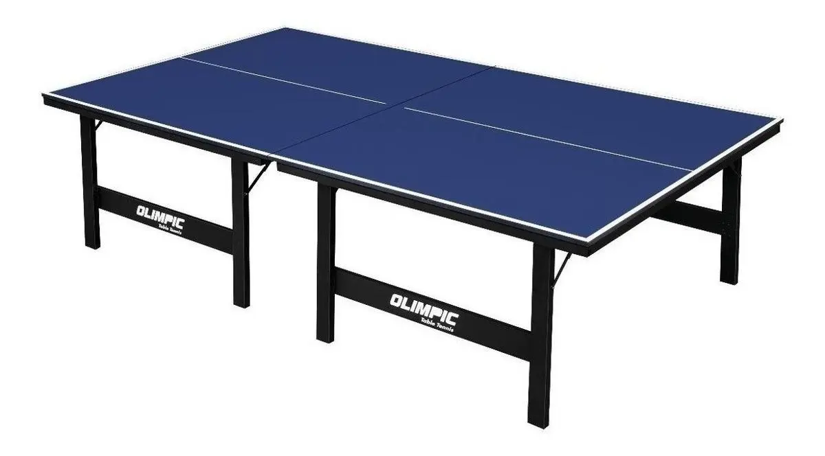 Mesa de ping pong Klopf 1014 Olimpic fabricada em MDP cor azul