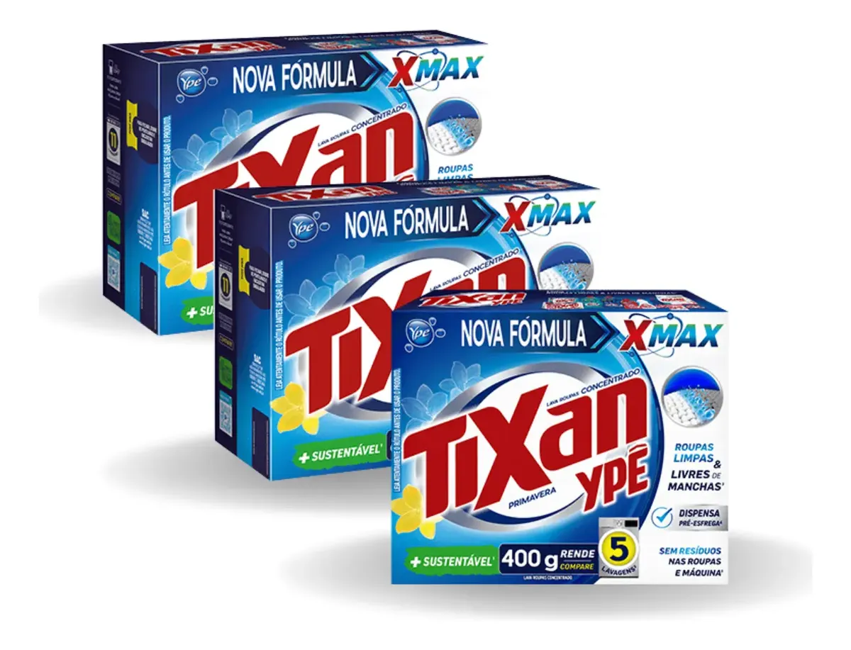Sabão Em Pó Tixan 400g - Atacado (24 Unidades)