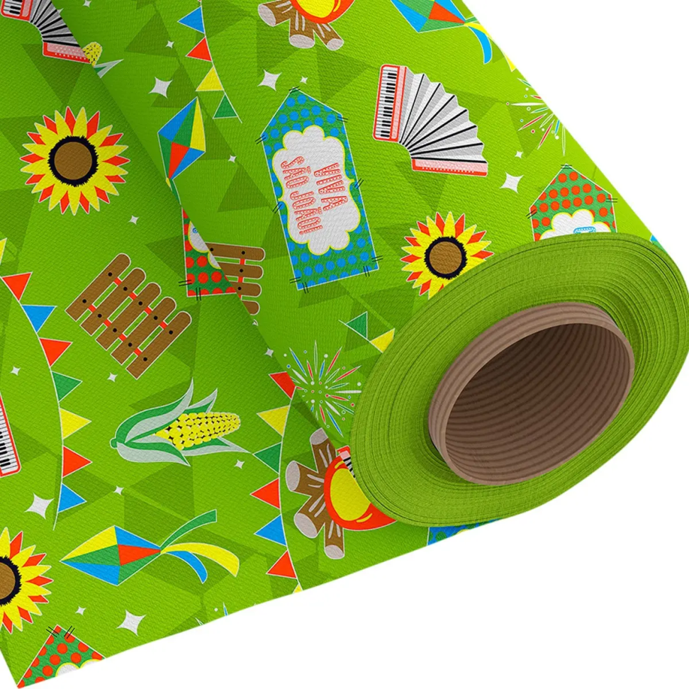 Festa Junina, Toalha Em Tnt Estampado Junino 1,40 X 10mts.