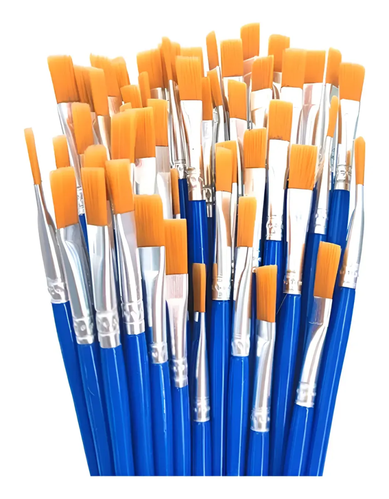 Kit 10 Pinceis Pincel Ponta Grossa Larga Pintura Artesanato