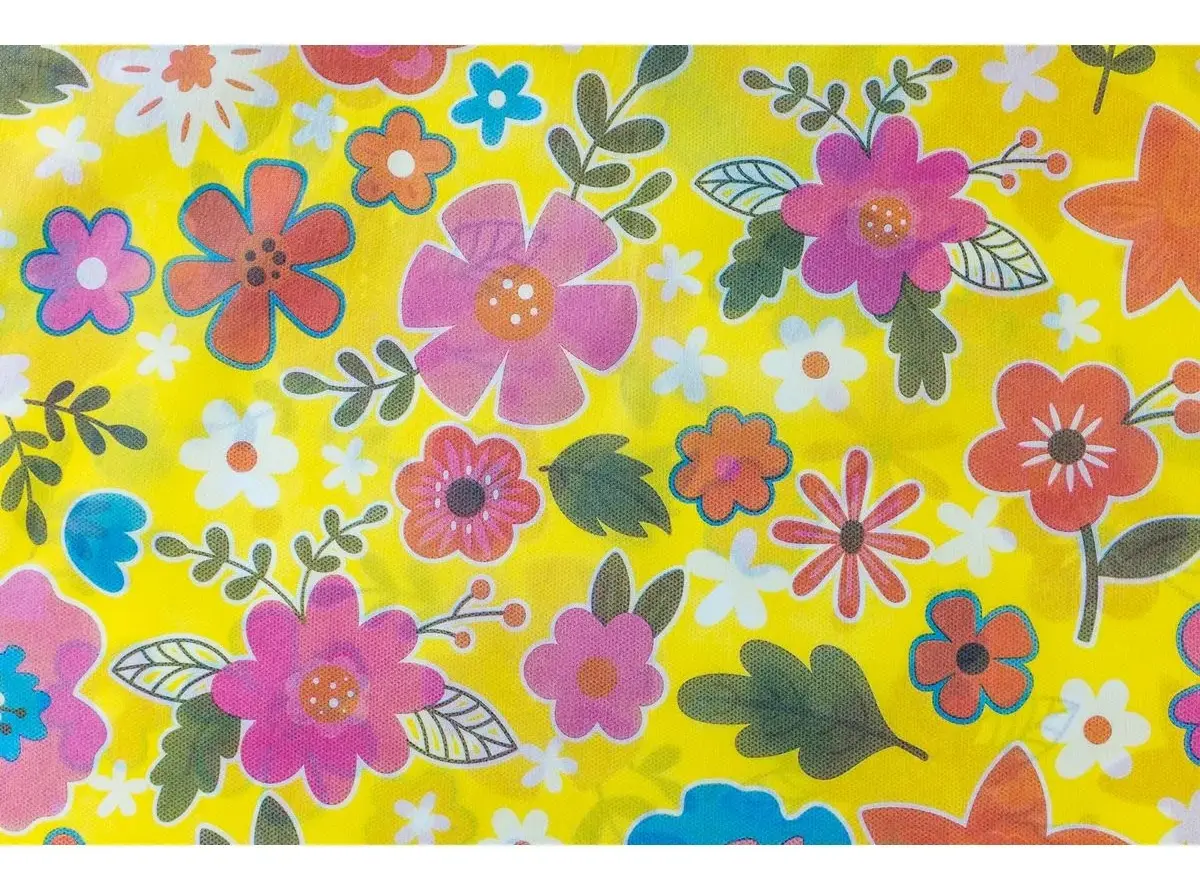 Retalho TNT Estampado Florido Amarelo Festa Junina 2m Javal Variedades