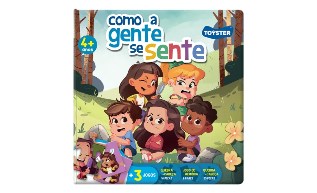 Livro Infantil Emoções + Jogo Educativo Sentimentos