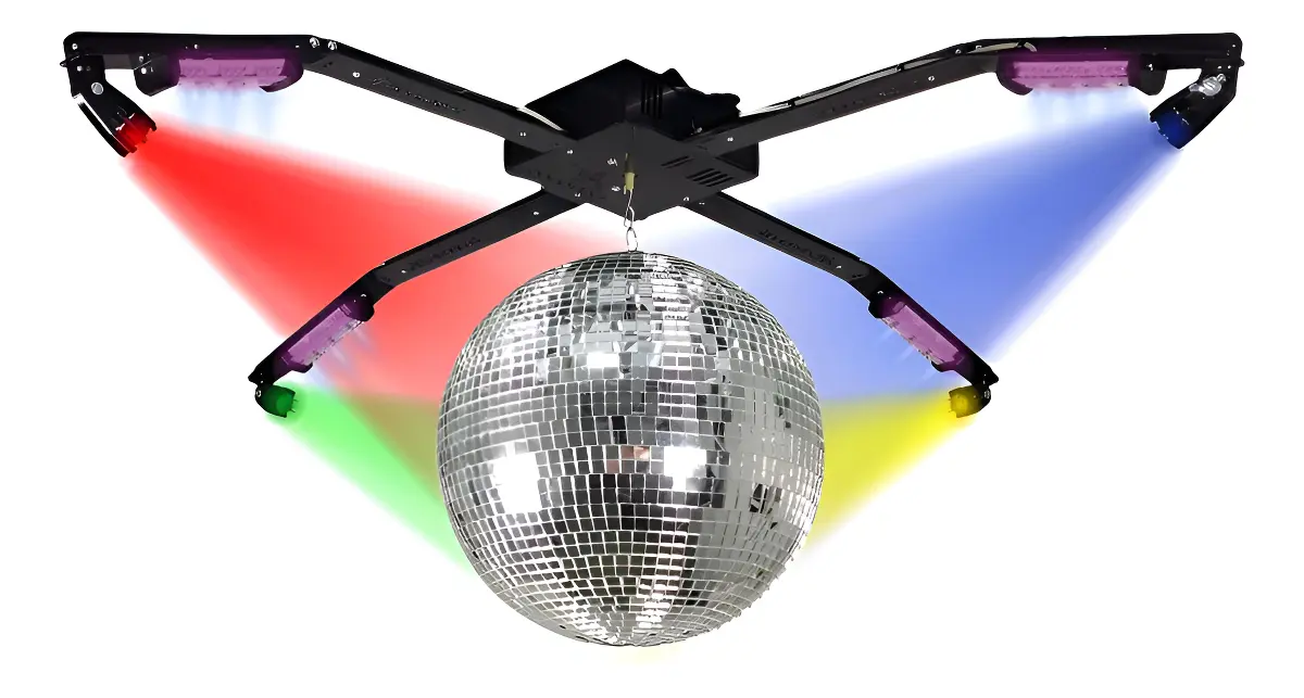 Kit Iluminação Dj 5x1 Globo Espelhado Canhão Led Jogo De Luz