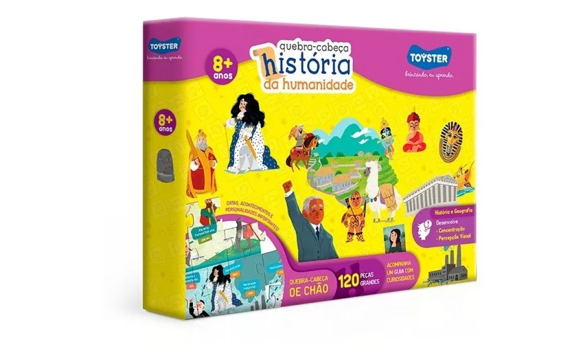 Quebra Cabeça Puzzle História Humanidade 120p Grande Toyster