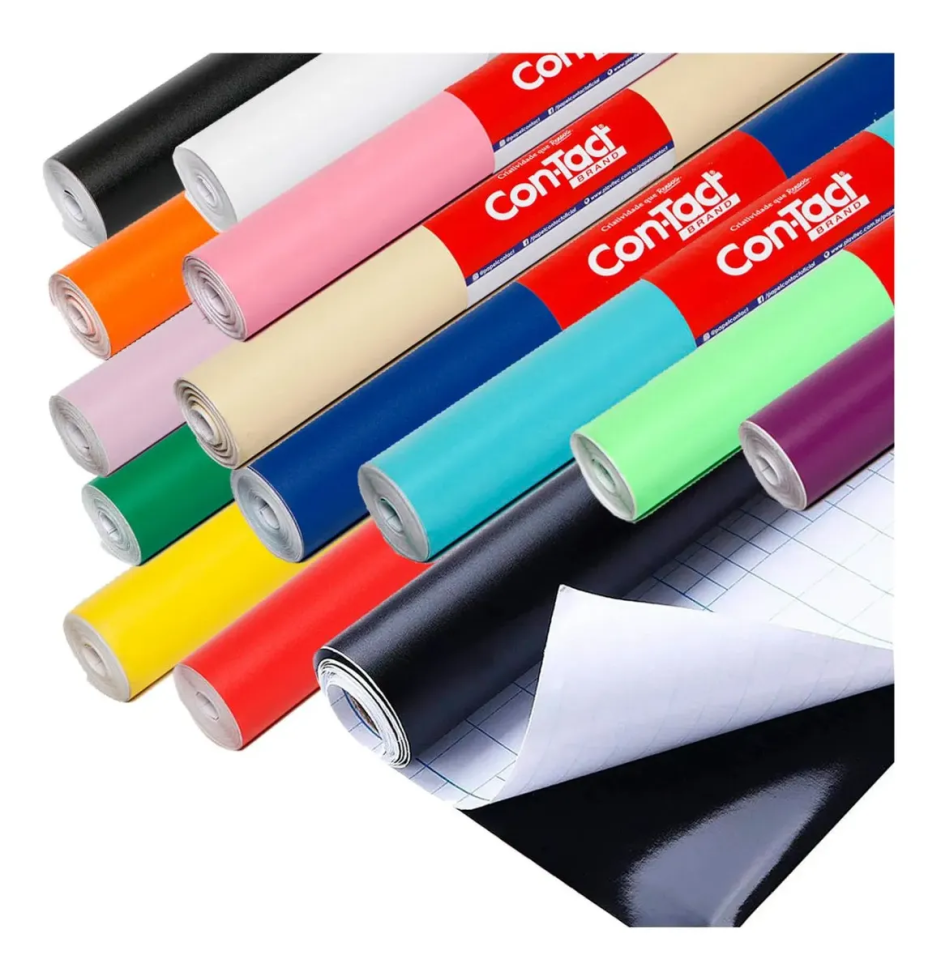 Papel Adesivo Contact Original Varias Opções Fosco 5m X 45cm