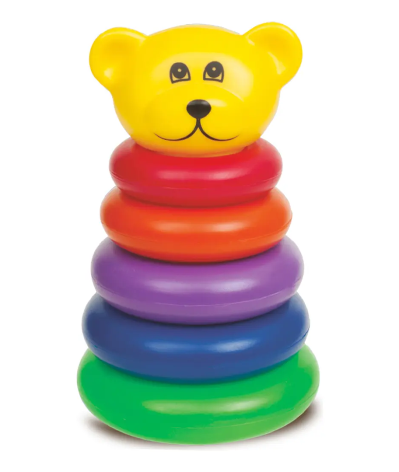 Brinquedo Encaixe Ursinho Didático Pica Pau Educativo Bebê 6+ Meses