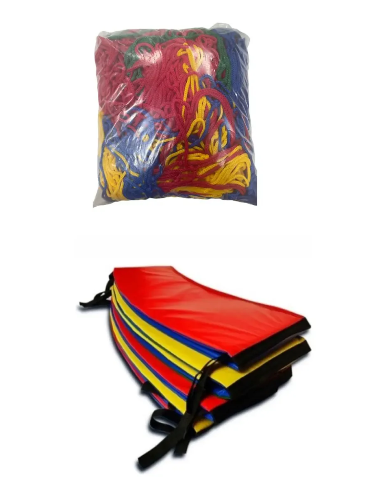 Kit Protetor De Molas 2,44 + Rede Cama Elastica