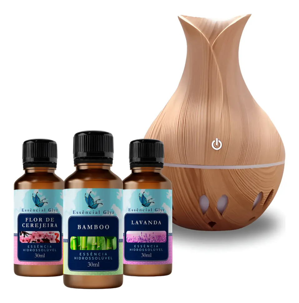 Essência Aromaterapia + Umidificador: Toque De Bem-estar