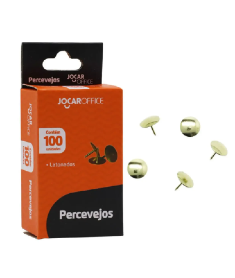 Percevejo Dourado Jocar Office 100 Un