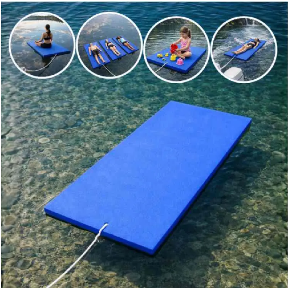 ~Tapete Flutuante 2mx1m 30mm Eva Mar Represa Jet Lancha Praia