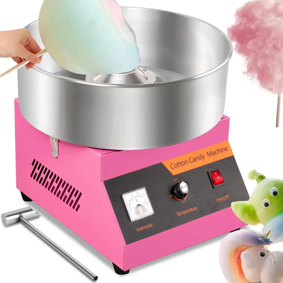 Máquina De Algodão Doce Profissional 110v/220v Com Colher