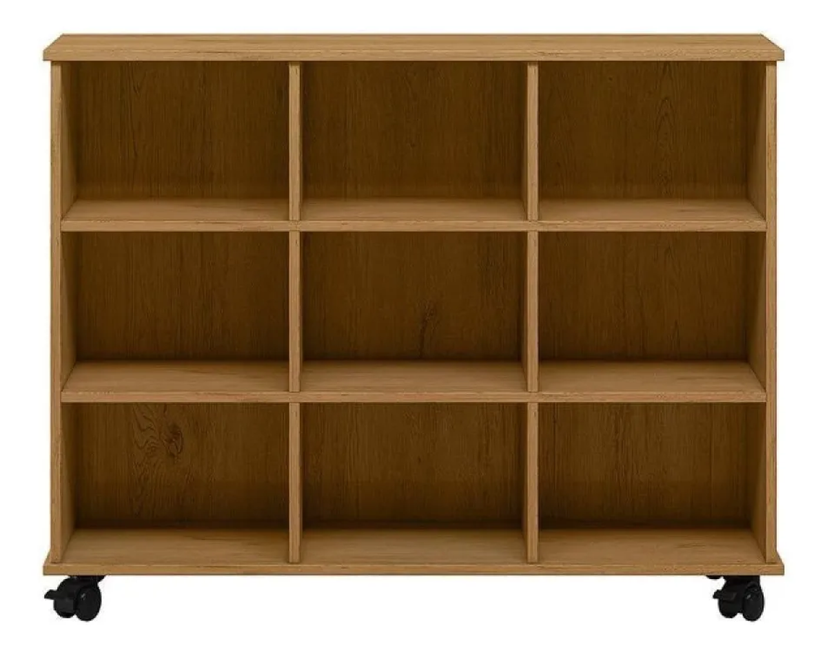 Estante Baixa Nicho Com Rodízios 108cm