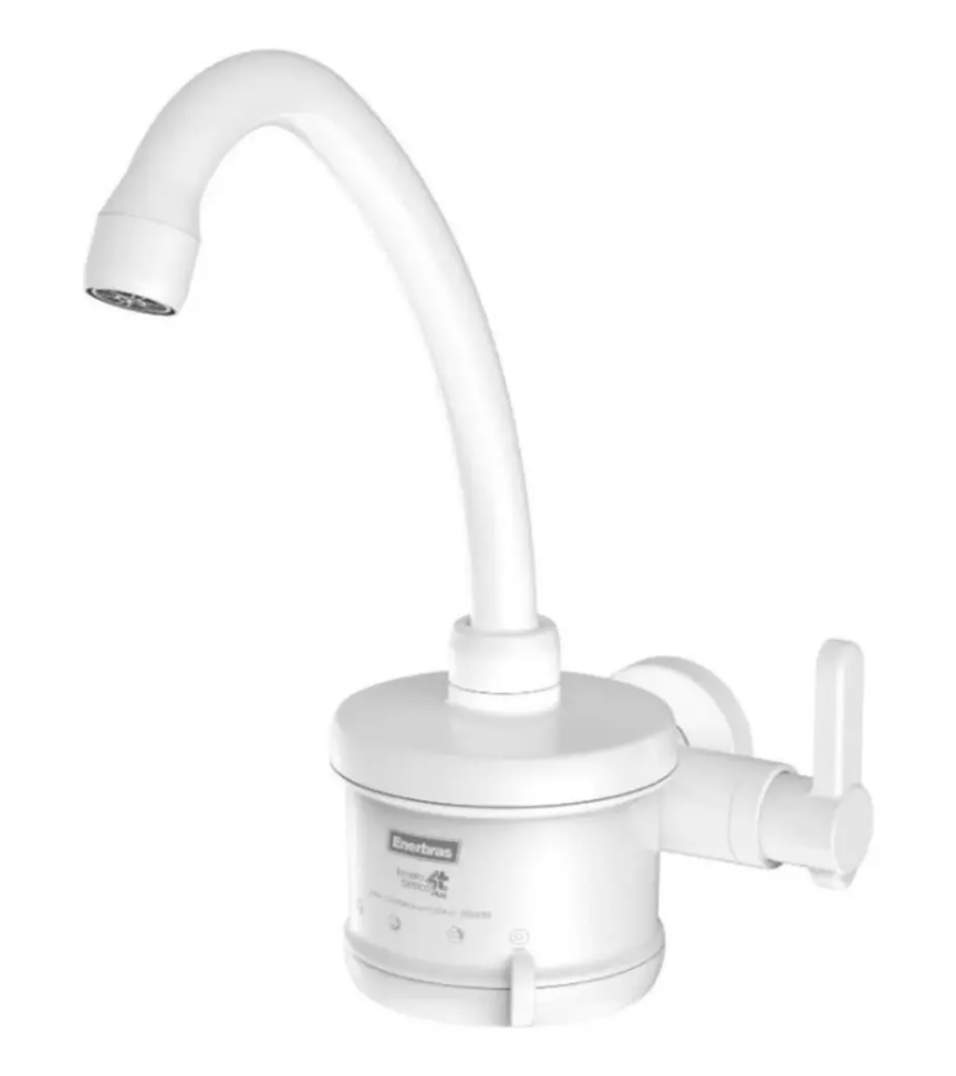 Torneira Elétrica Enerbras Plus 4T 4800W Branca 4 Temperaturas Parede 127v