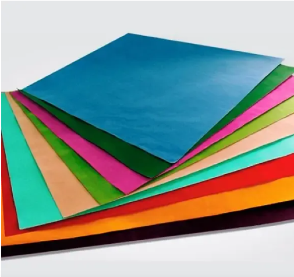 PAPEL CAMURÇA AZUL TURQUESA 40X60 PCT
