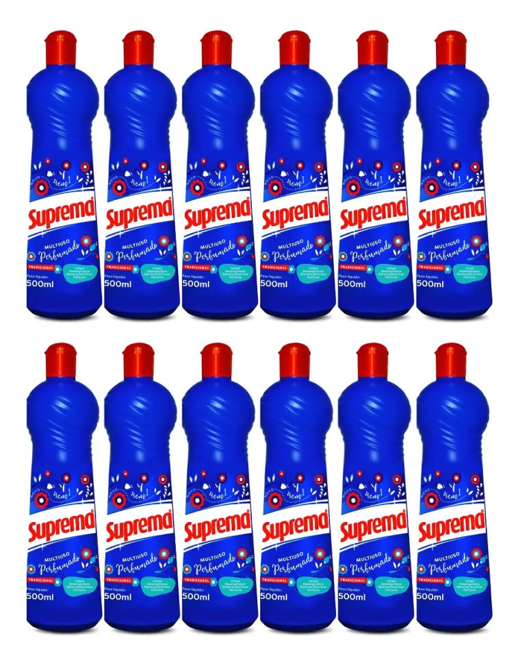 Limpador Multiuso Suprema Tradicional 500ml - 12 Unidades