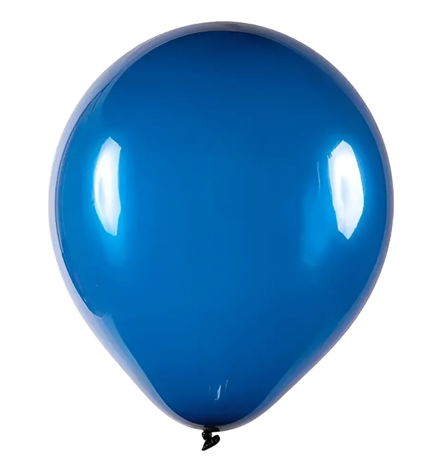 Balão Bexiga Azul Marinho Liso Tam 9 - Com 50 Unidades