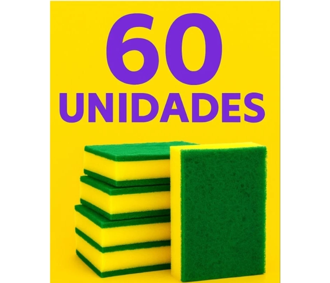Buchinha de lavar louça esponja Multiuso Dupla Face Esponflora – Limpeza Prática e Eficiente!