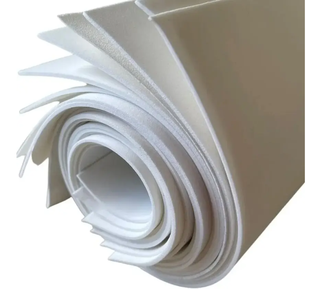 Placas Kit 10 Folhas Eva Branco Textura Homogênea Lavável