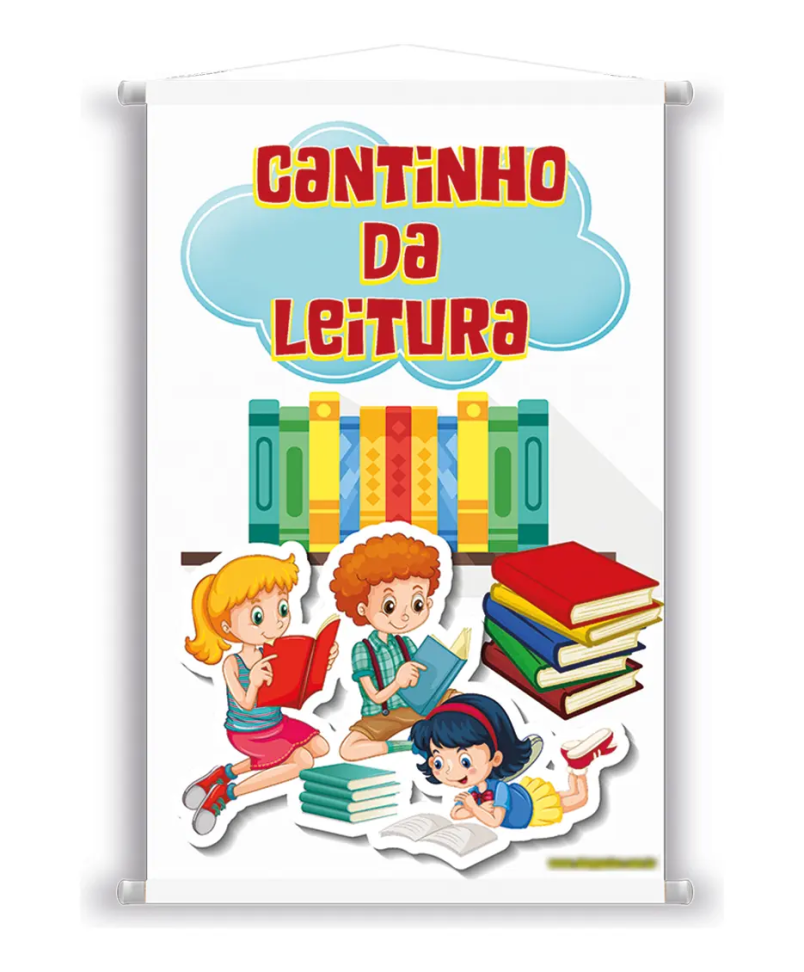 Banner Escolar Cantinho Da Leitura Pedagógico - Infantil