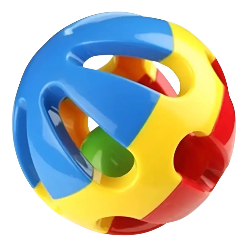 Bolinha Chocalho Divertido Cute Toys Som e Cor Para Bebê