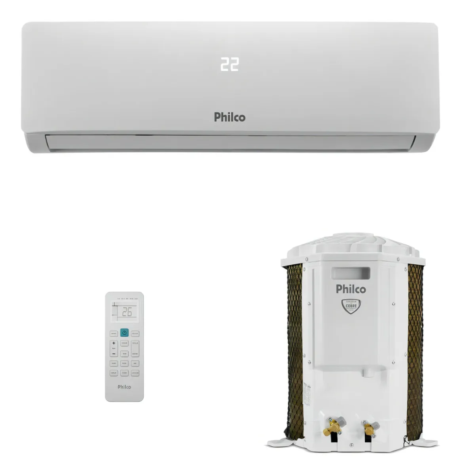 Ar Condicionado Split Philco 12000 Btus Frio Cor branco