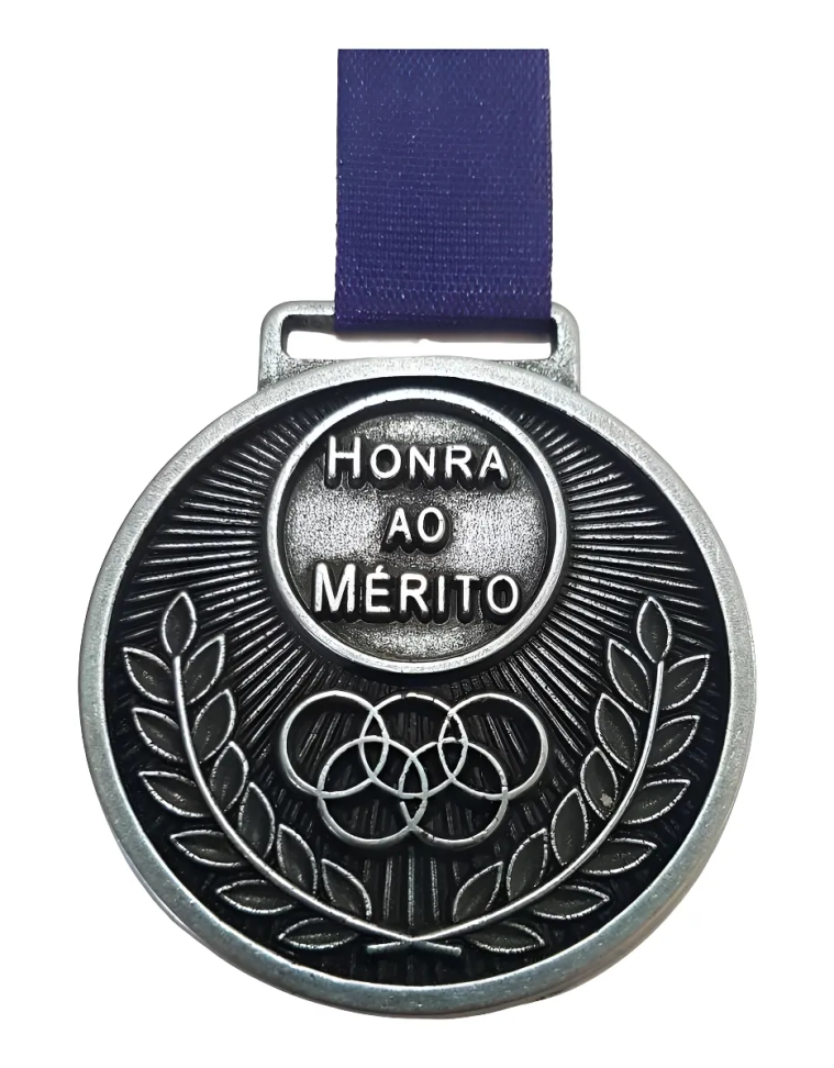 Medalha Honra Ao Mérito 44mm Metal +grossa 12 Peças