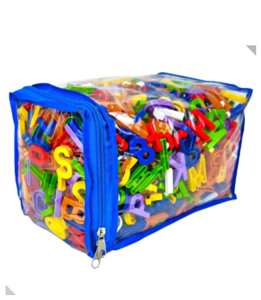 Brinquedo Educativo Sacola Alfanumérico 1000 Peças