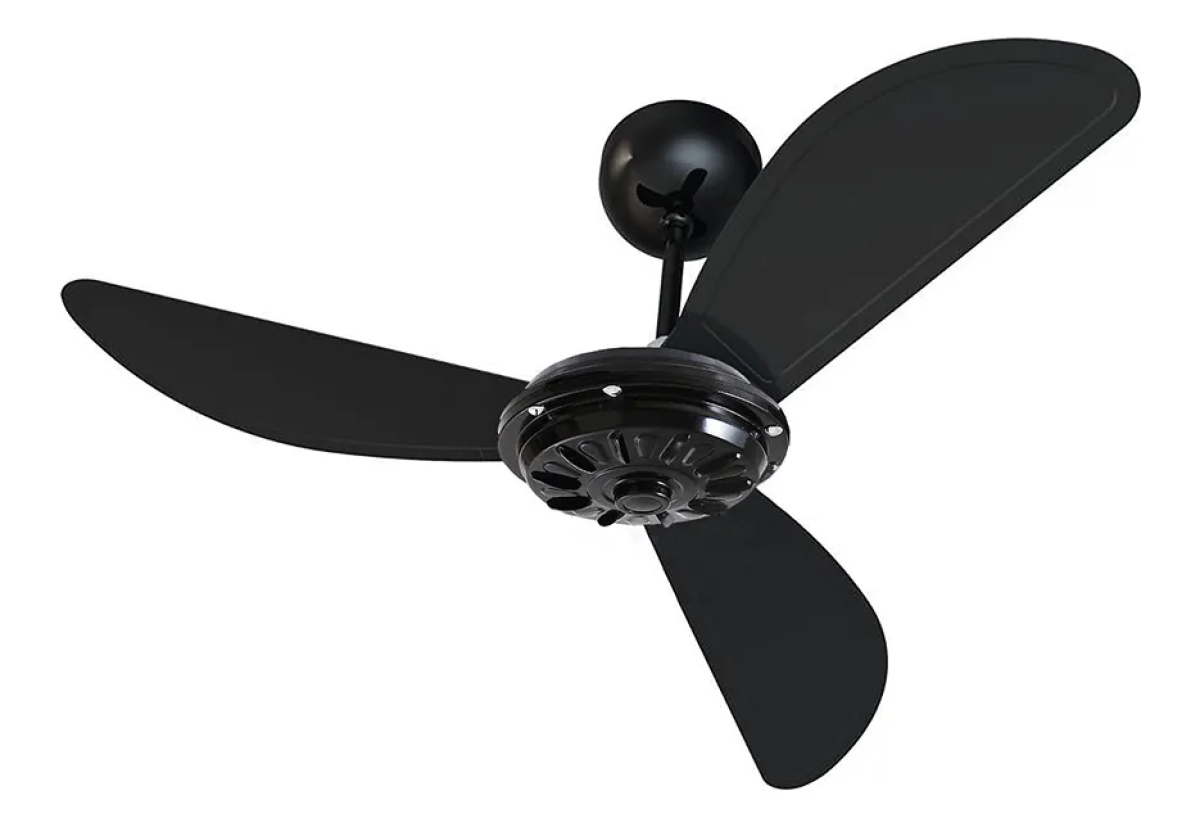 Ventilador De Teto Firenze Comercial Ventimais 96 Cm 50/60hz Preto Preto Abs 3
