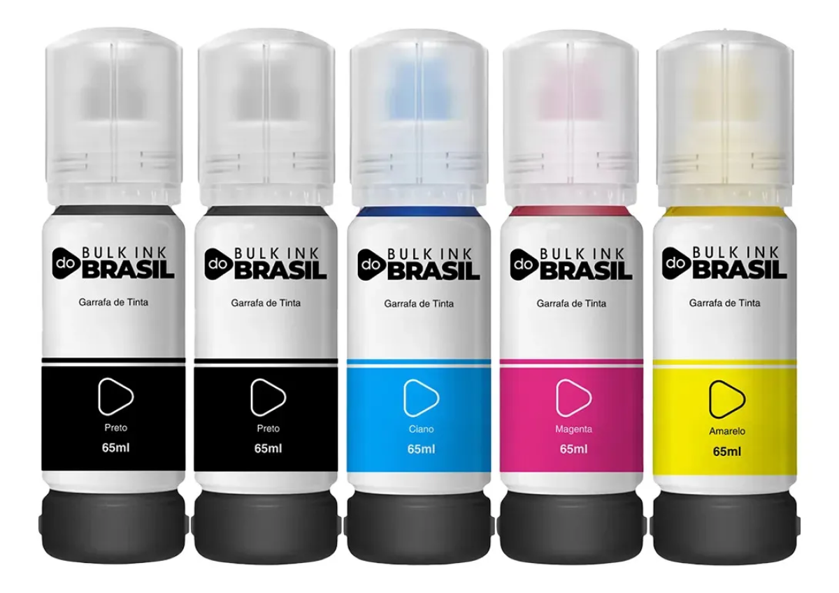5 Refil Tinta Para Epson T544 L3110 L3150 L3250 L3210 L5190