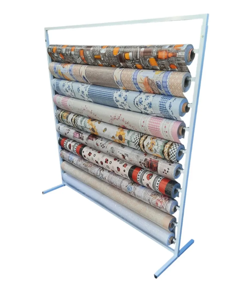 Expositor Horizontal Para 10 Rolos Toalha Tnt Tecidos Bobina