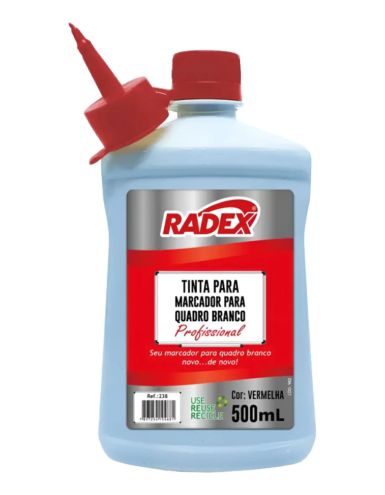 Tinta Para Marcador Quadro Branco Cores 500ml Radex