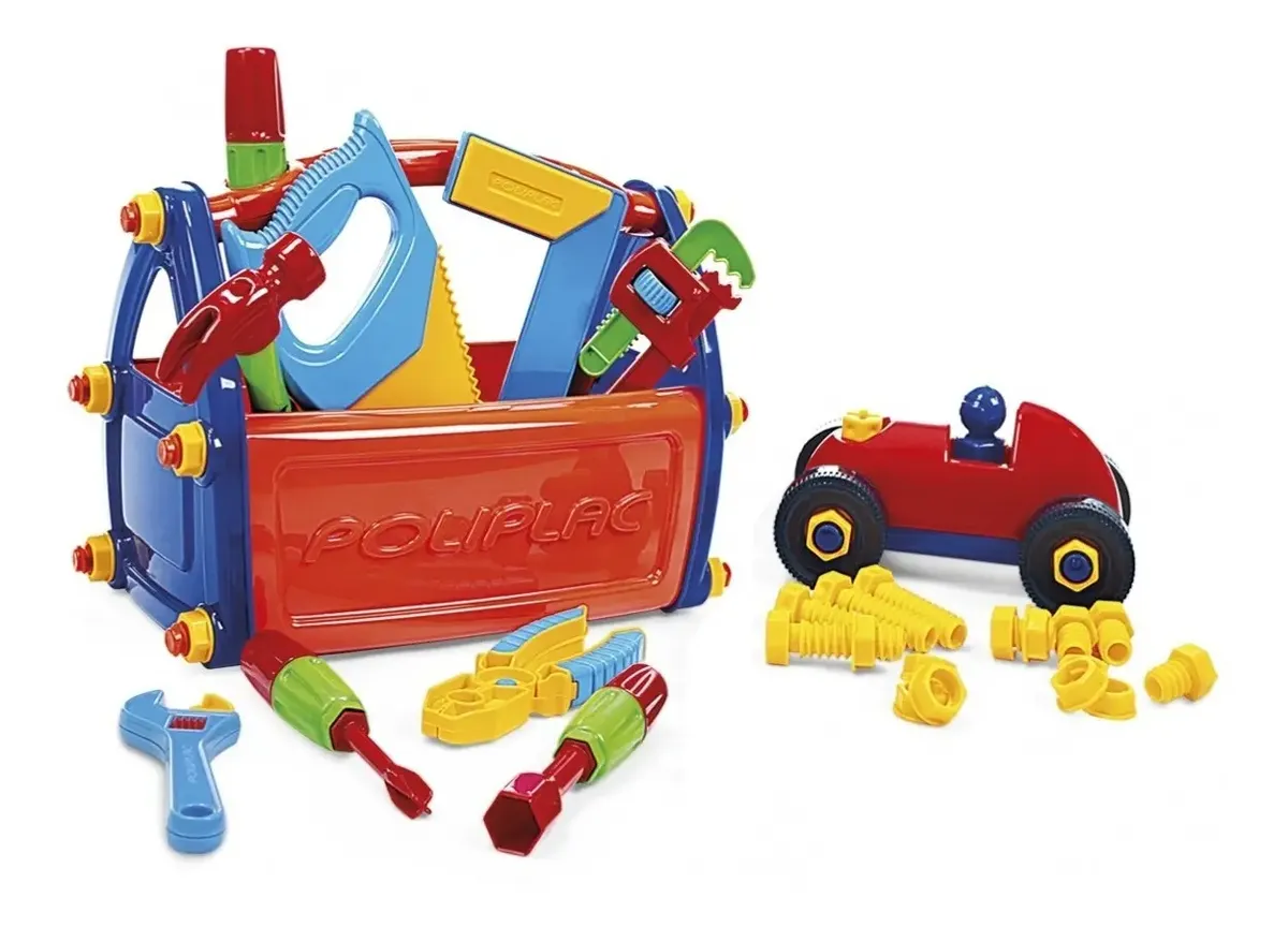 Caixa Maleta De Ferramentas Infantil Didática Brinquedo