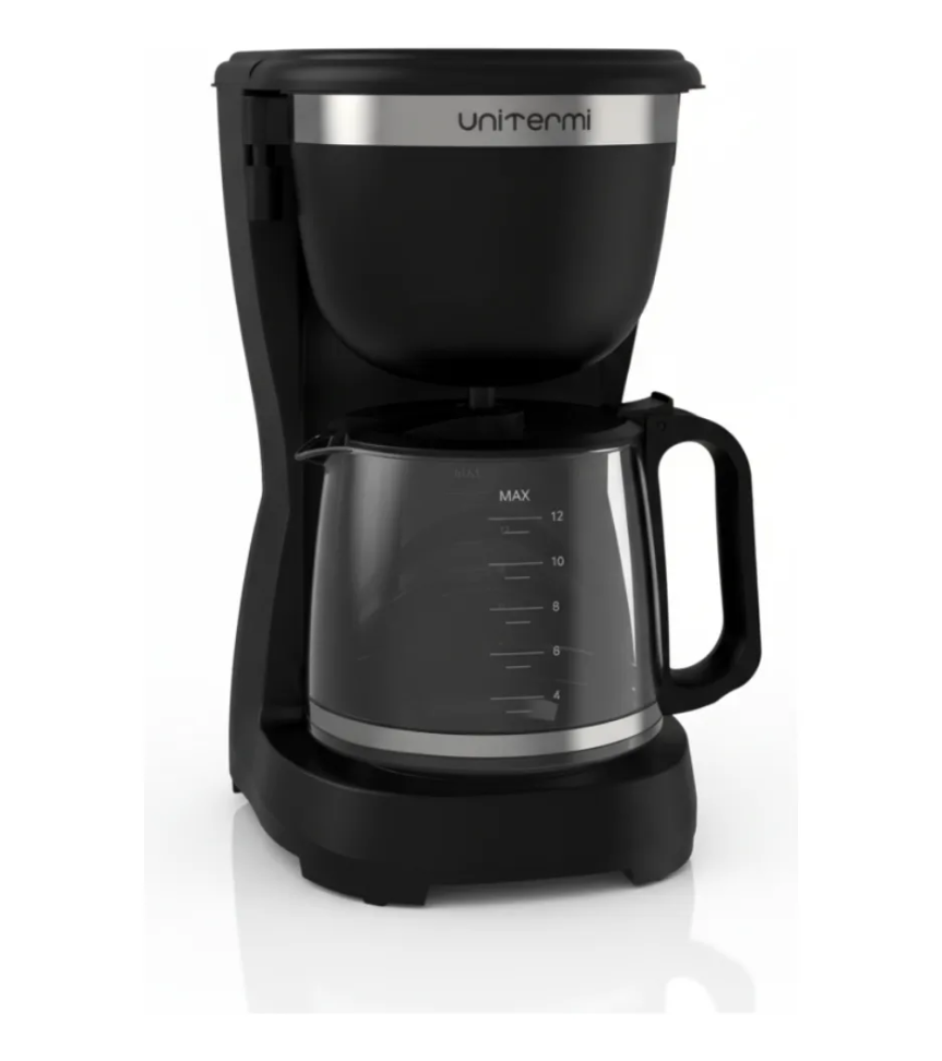Cafeteira Elétrica 1,2 L Unitermi Preta 30 Xícaras Prático