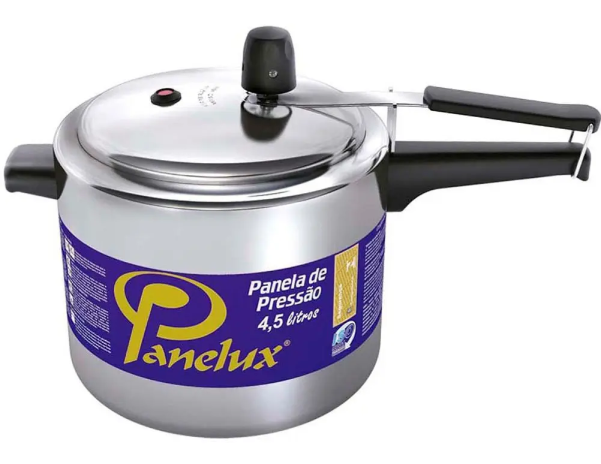 Panela De Pressão Classic Panelux Alumínio Polido 4,5 Litros Alumínio Polido