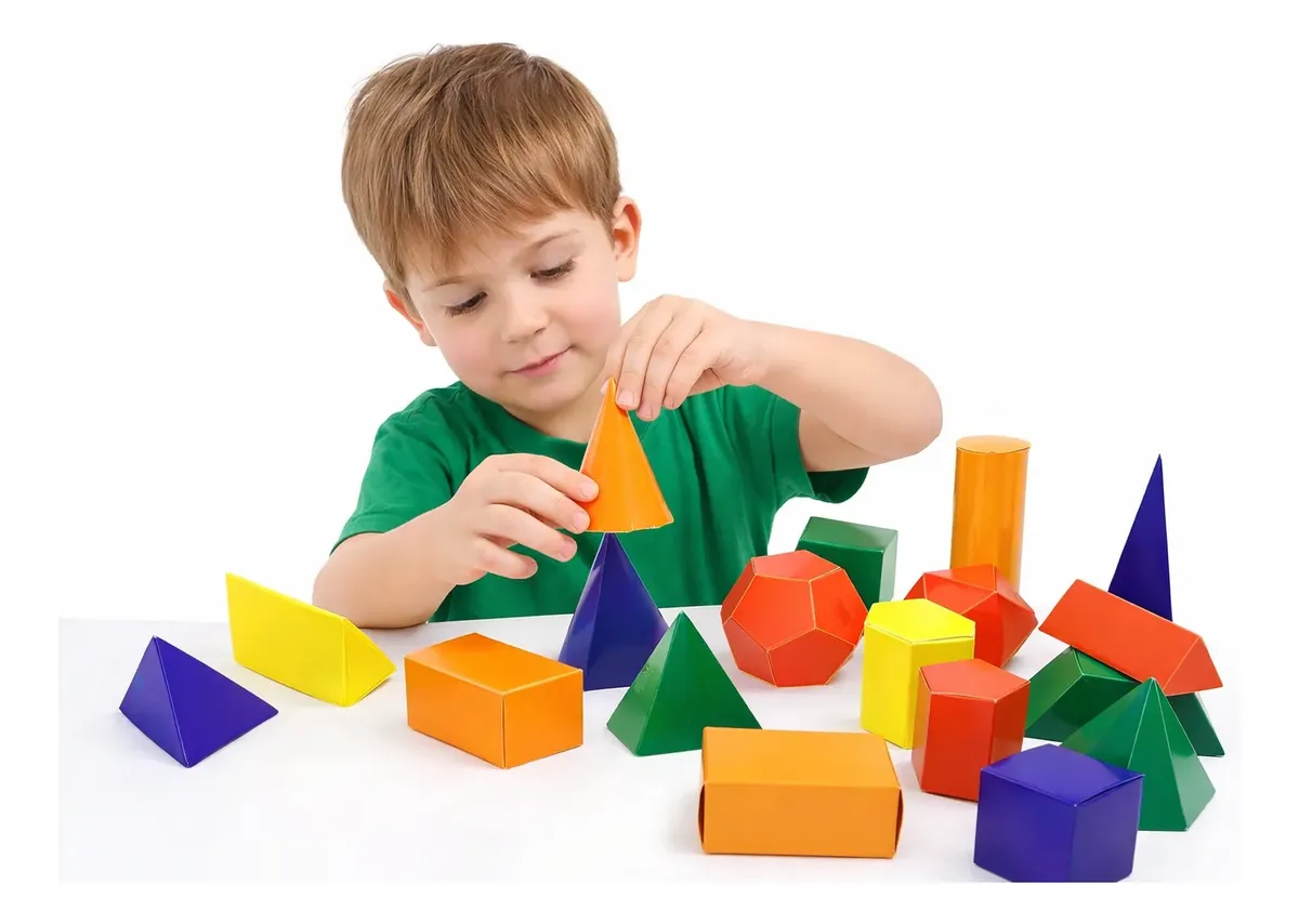 Sólidos Geométricos Planificados 20 Peças Educativo Escolar