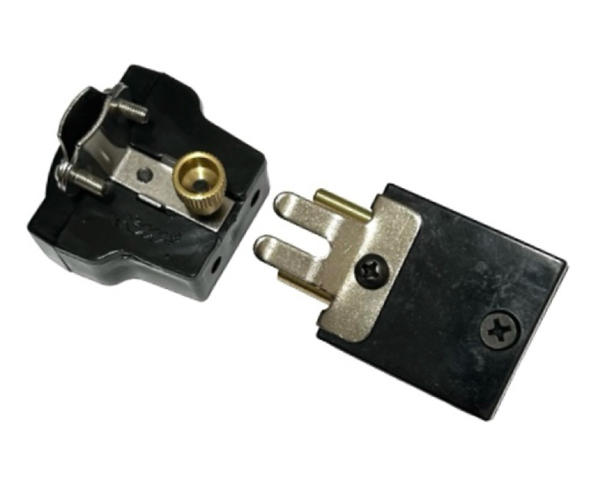 Kit de Conectores Plug Macho/Fêmea 2 Pinos Máquina De Corte Faca KM-5 Polegadas - #3