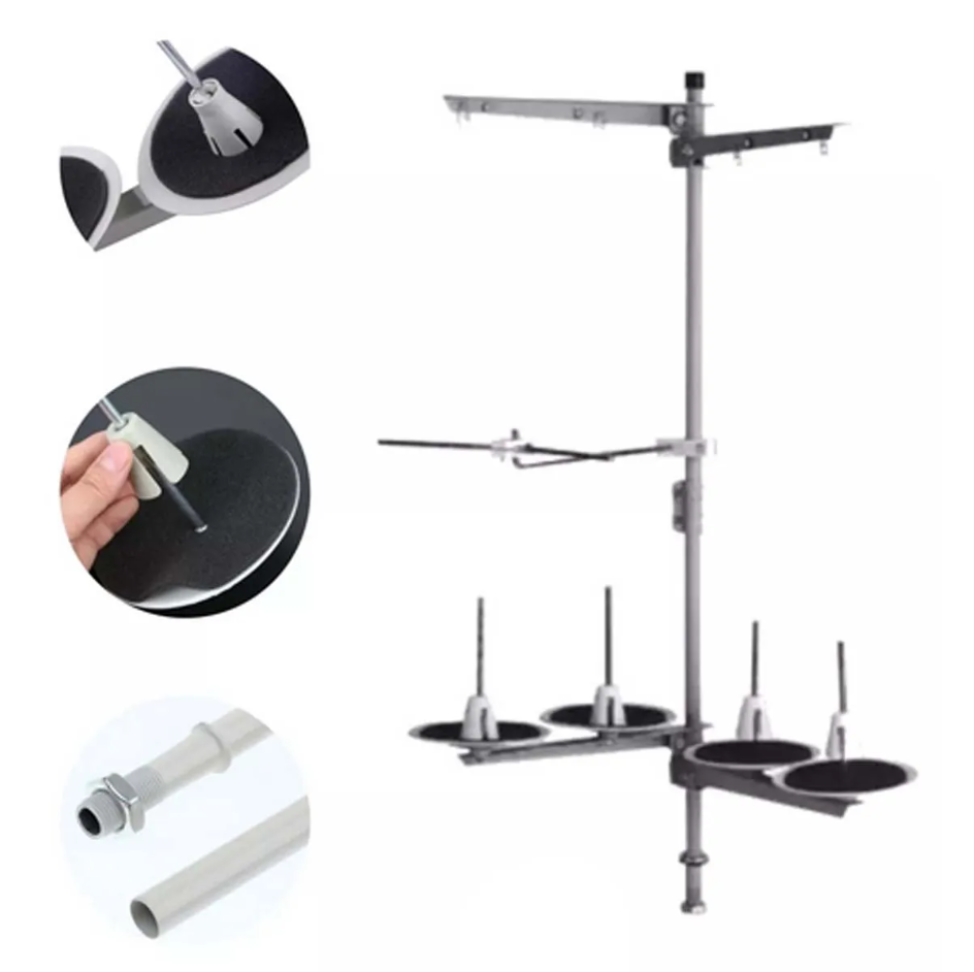 Porta Fio de 4 Cones Para Máquina Overloque Ponto Cadeia Industrial - #1