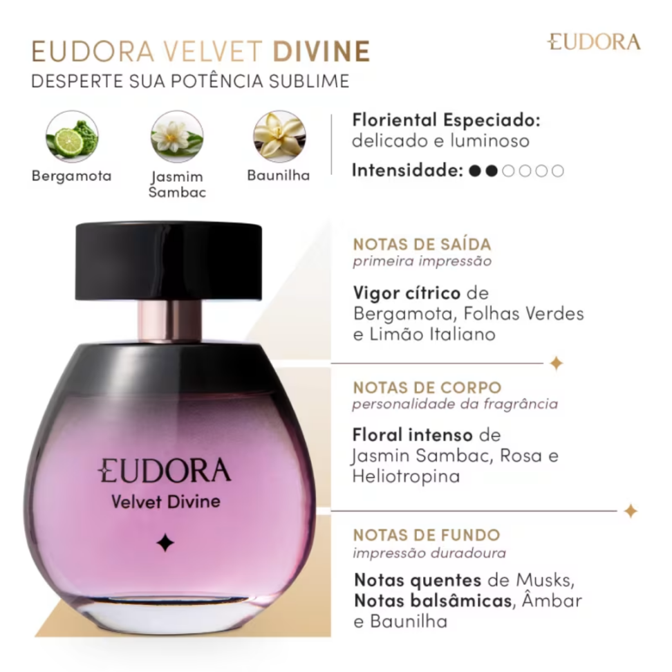 Eudora Velvet Divine Desodorante Colônia 100ml - VAL. 09/26 - #2