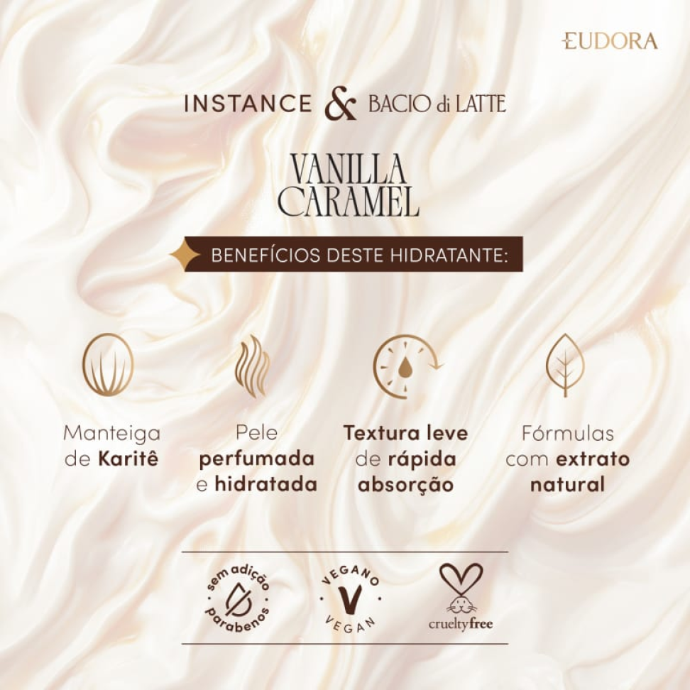 Creme Hidratante Desodorante Corporal Instance Vanilla Caramel 400ml - #2