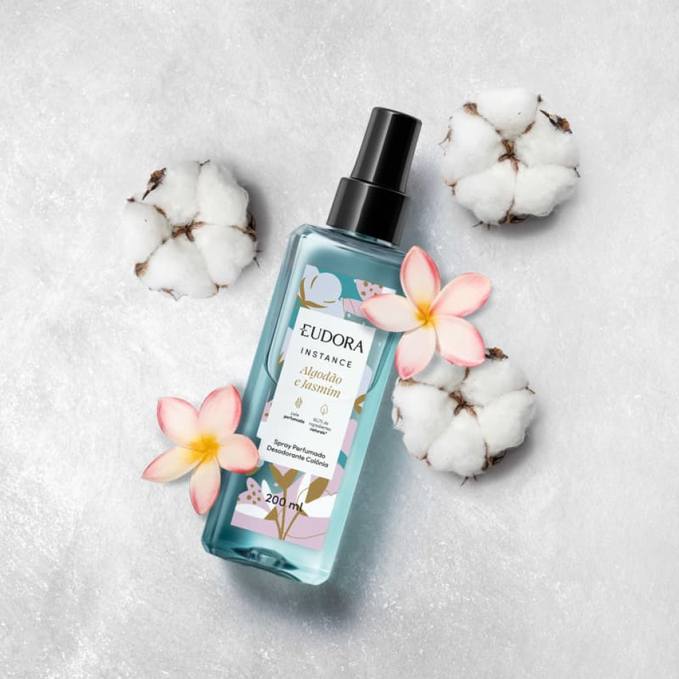 Body Splash Algodão e Jasmim - Eudora Instance 200ml - #2