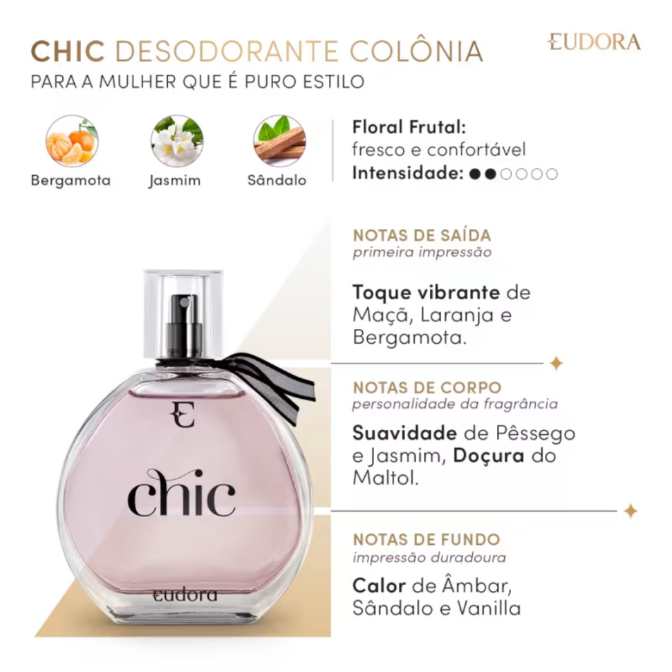 Colônia Desodorante Chic 95ml - VAL. 09/26 - #2