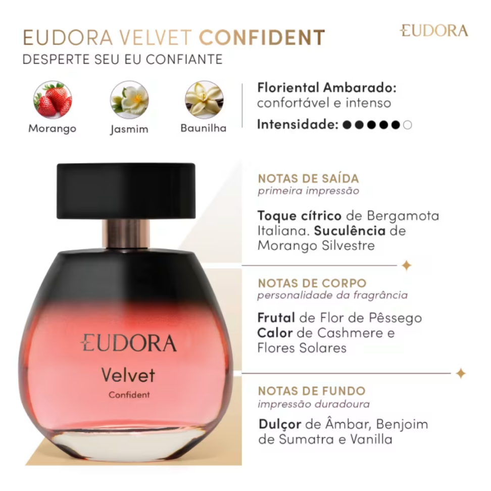 Eudora Velvet Confident Desodorante Colônia 100ml - VAL. 09/26 - #2