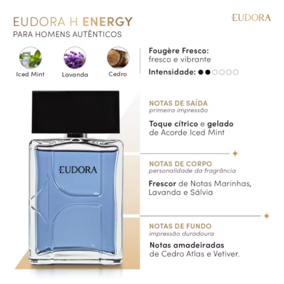Eudora H Energy Colônia 100ml - VAL. 10/26 - #2