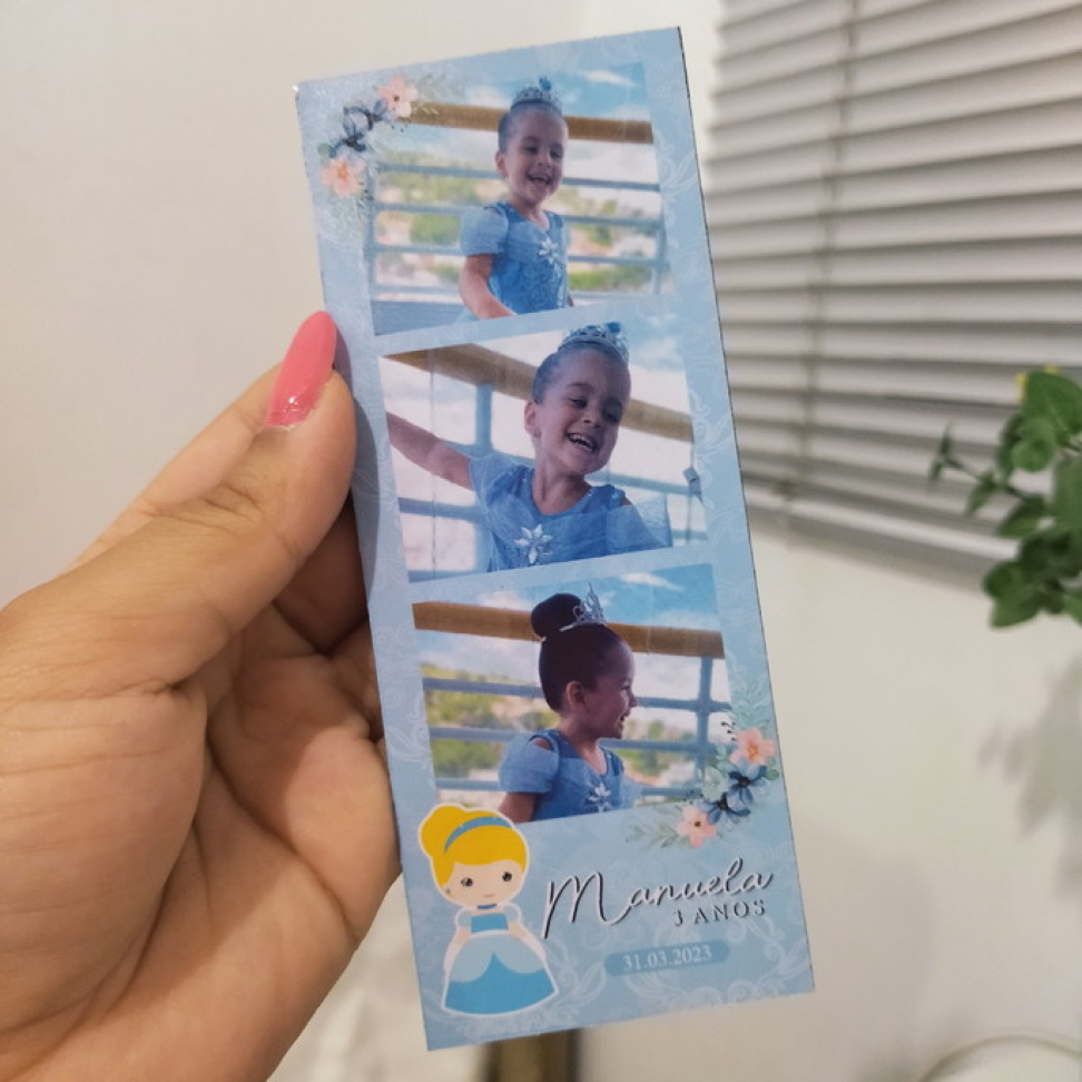 Tirinha de Polaroids personalizada 14x6,5 - #3