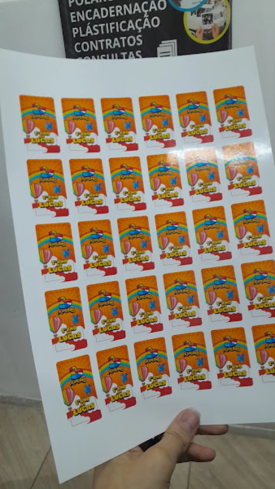 Impressão A4 Em papel Adesivo 115g - #3